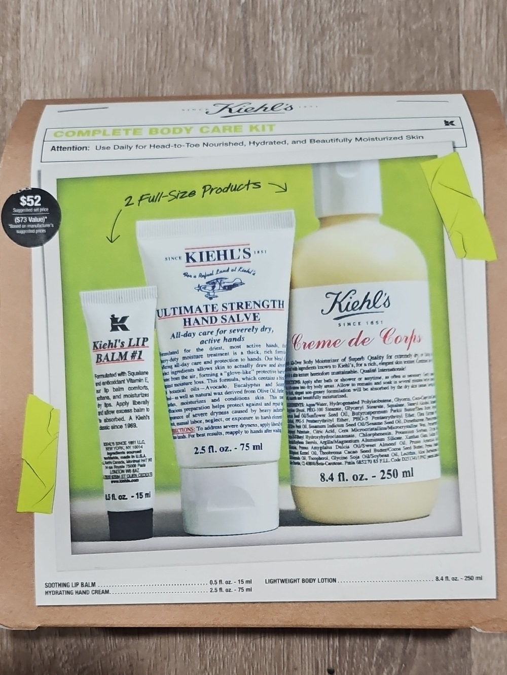 Kiehl's Complete Body Care Kit
